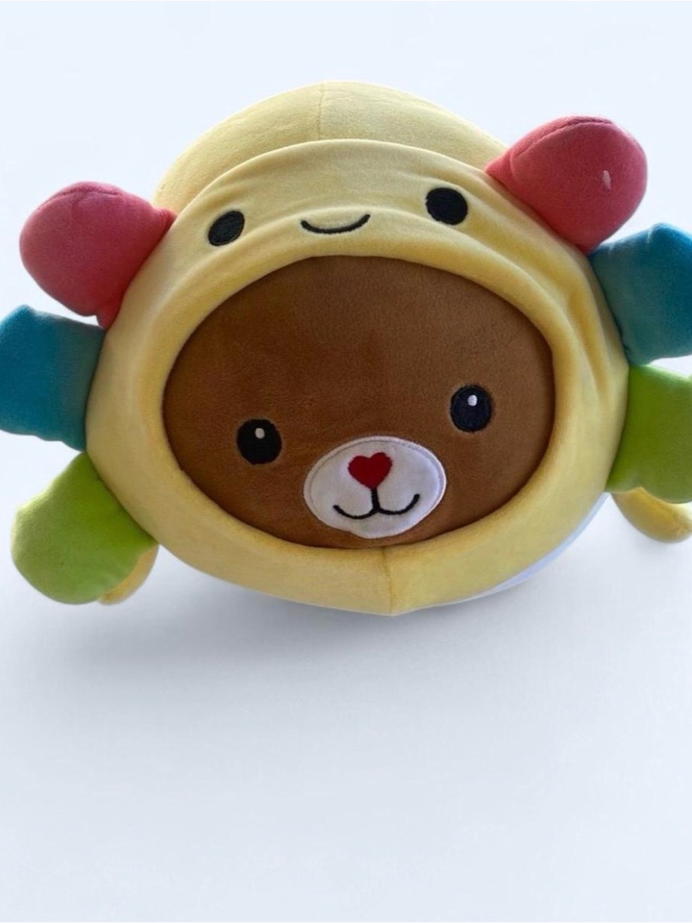 Play Right Hug Me Bear in Sunflower Costume Plush 11" Rainbow Flower Stuffed Ani